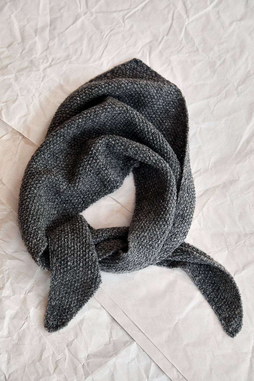 HORTENSE Bandana in Merino Wool - Ash Grey