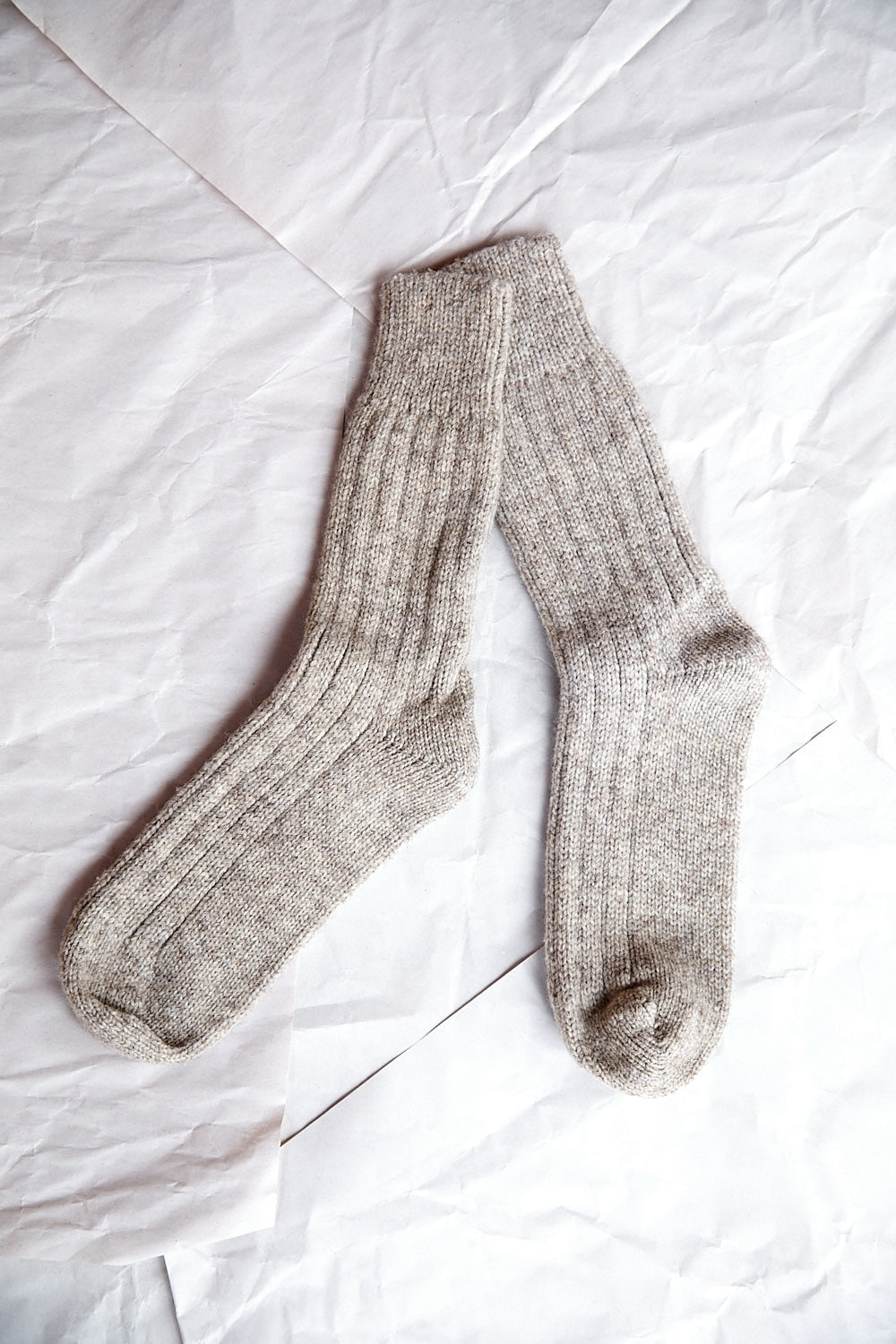 BERTHE Wool Socks - Beige