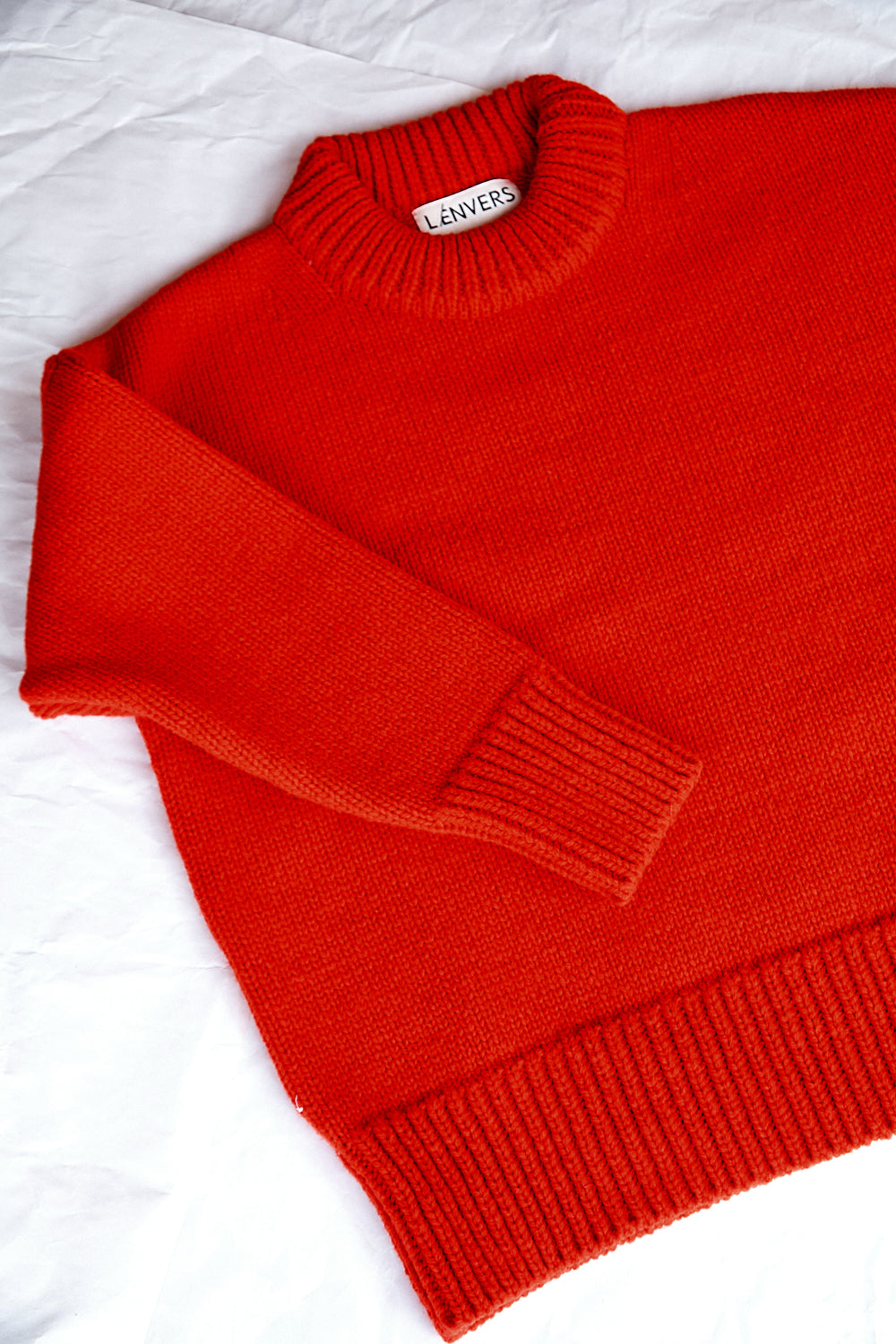 STEPHANIE Oversize Sweater in Merino Wool - Red