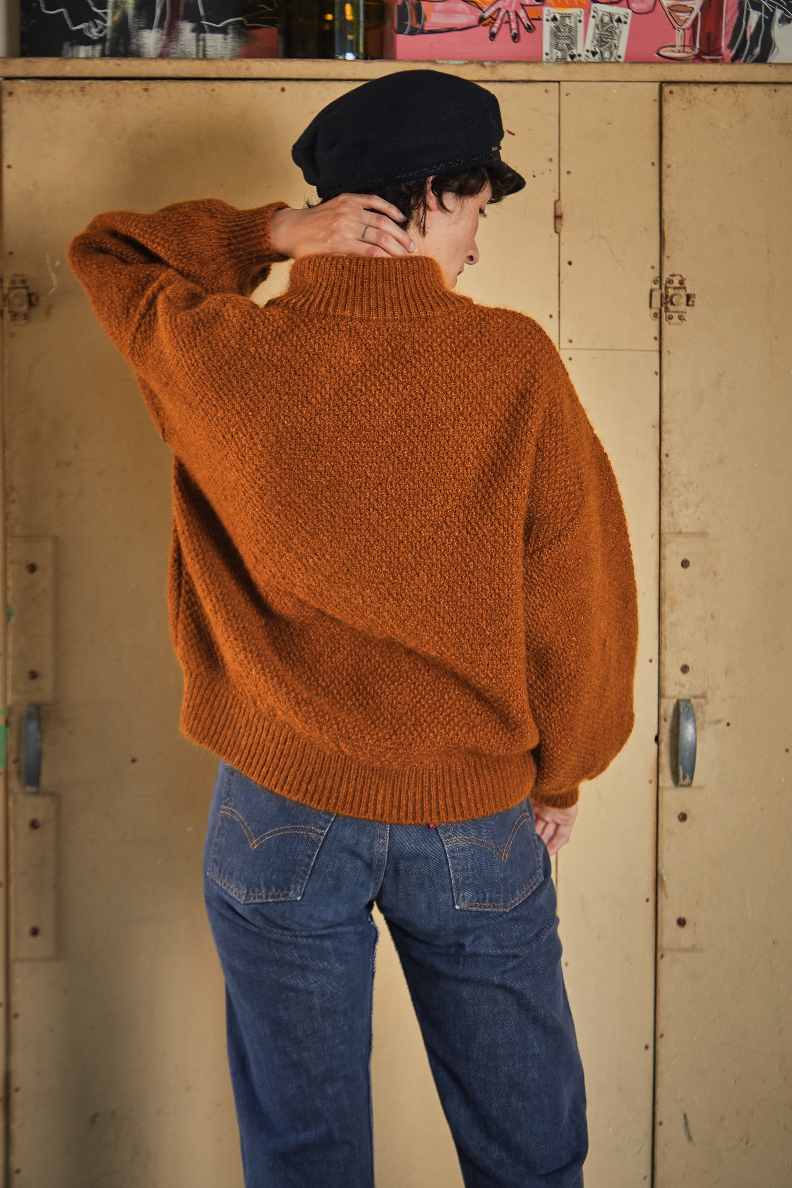 GEORGE Wool Jacket - 100% Cruelty Free Merino Wool in amber- Spanish Merino Wool jacket - L'Envers