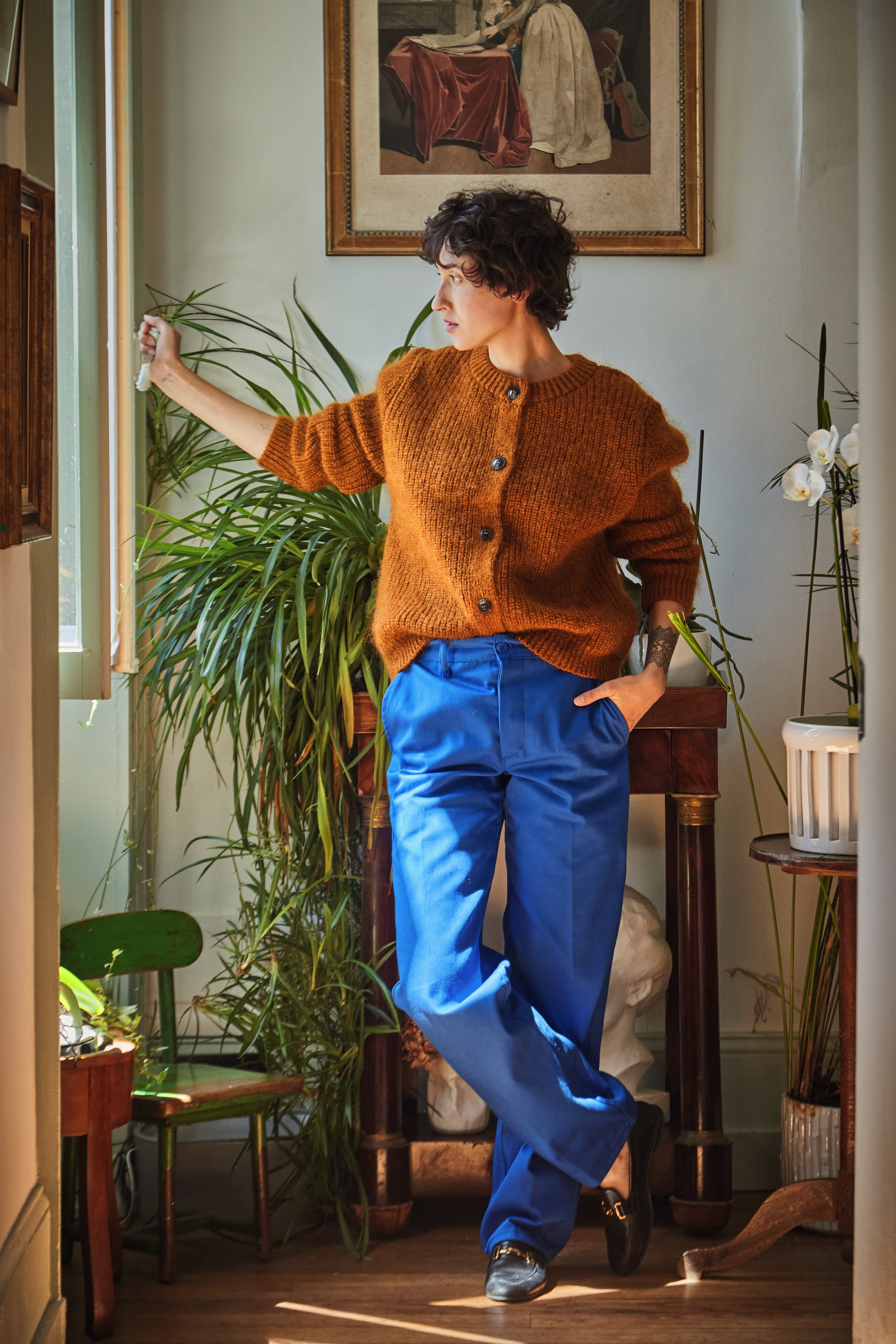  CHARLOTTE Sweater - 100% Cruelty Free Merino Wool in AMBER- Spanish Merino Wool sweater - L'Envers