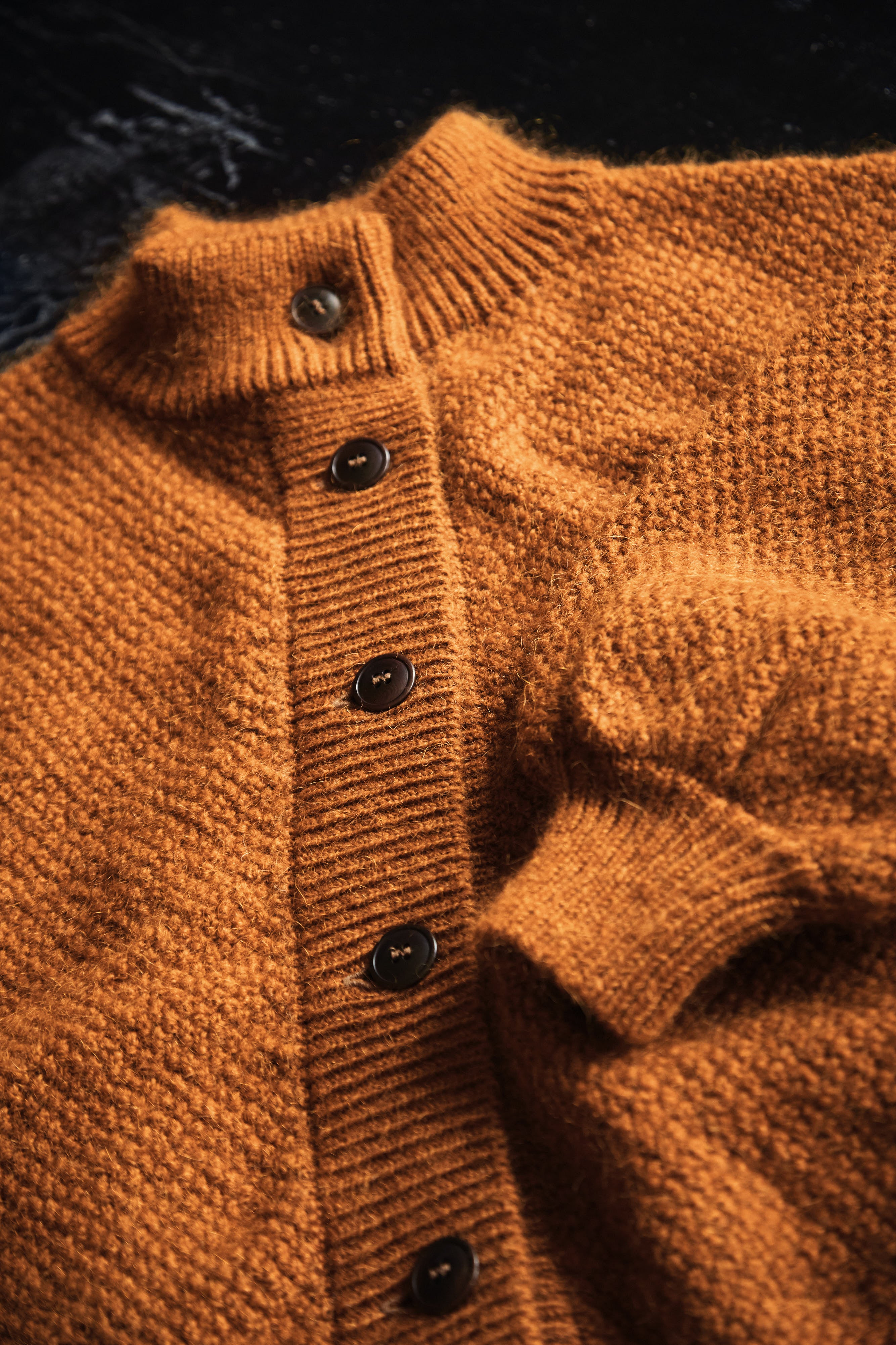 GEORGE Wool Jacket - 100% Cruelty Free Merino Wool in amber- Spanish Merino Wool jacket - L'Envers