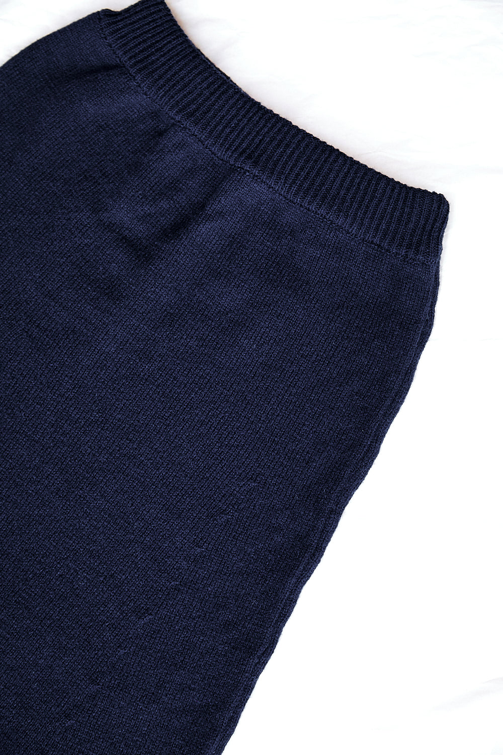 AUGUSTINE Flare Skirt in Merino Wool - Navy