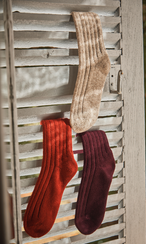 Socks Wool – Natural L\'Envers 100% - - BERTHE L\'ENVERS