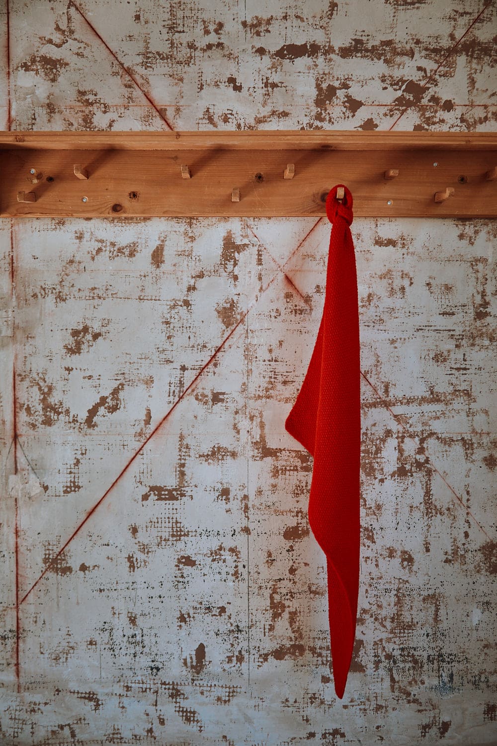 HORTENSE Bandana in Merino Wool - Red (Delivered by Xmas)