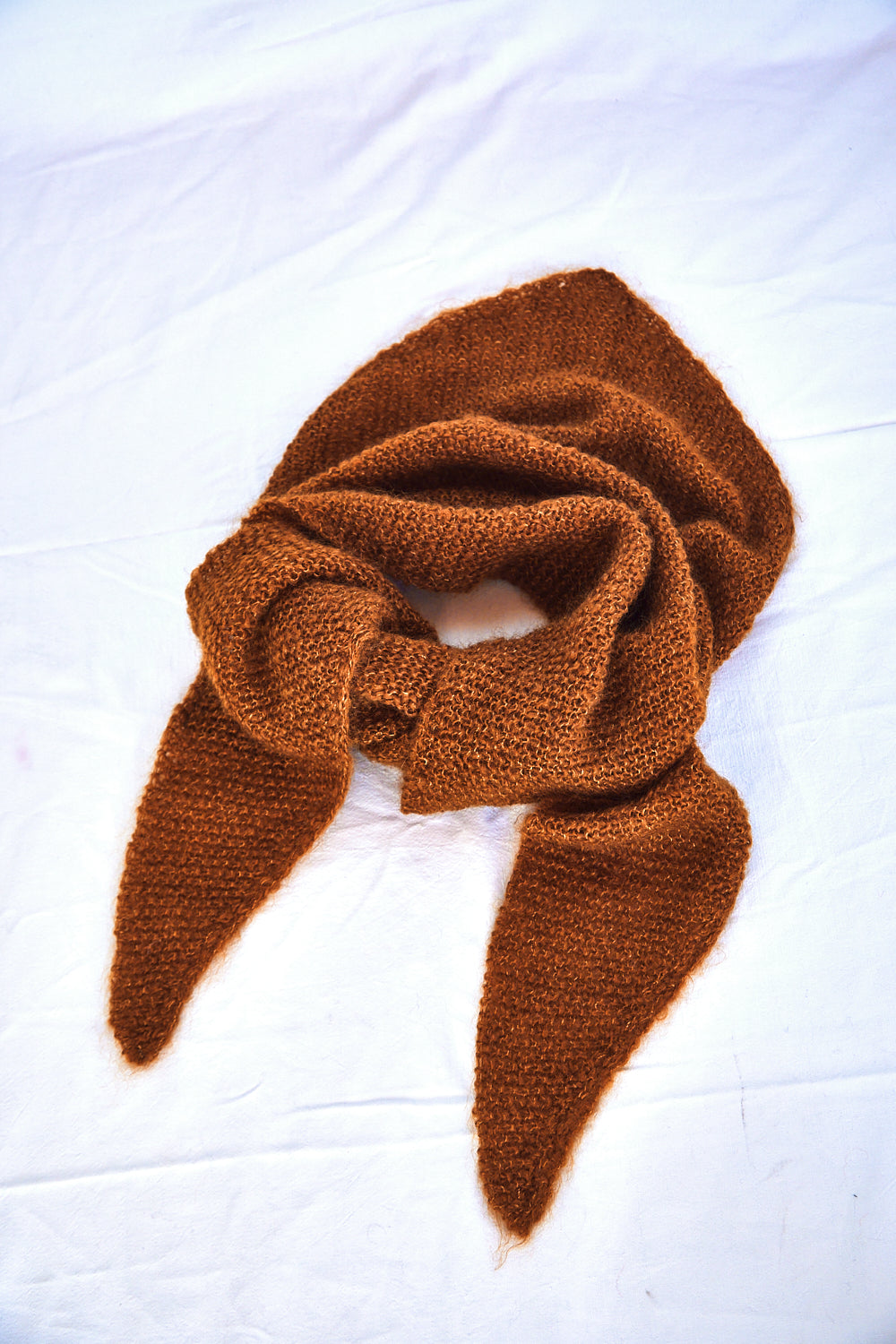 HORTENSE Bandana in Mohair & Silk - Amber