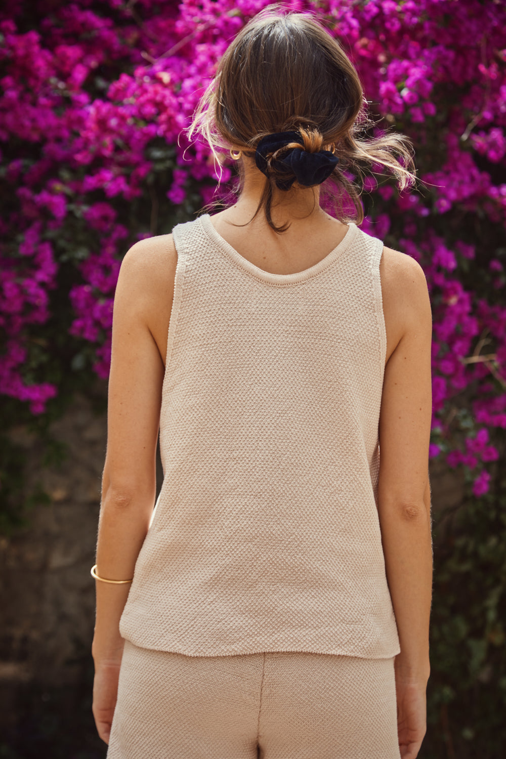 LARA Tank Top in Organic Cotton - Powder Pink