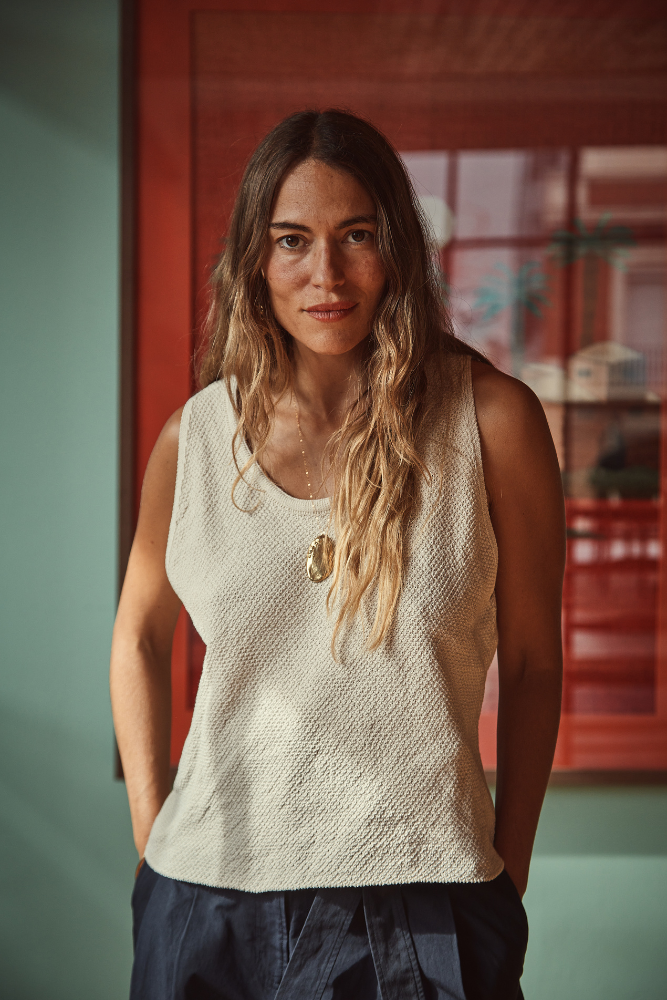 LARA Tank Top in Organic Cotton - Off-White