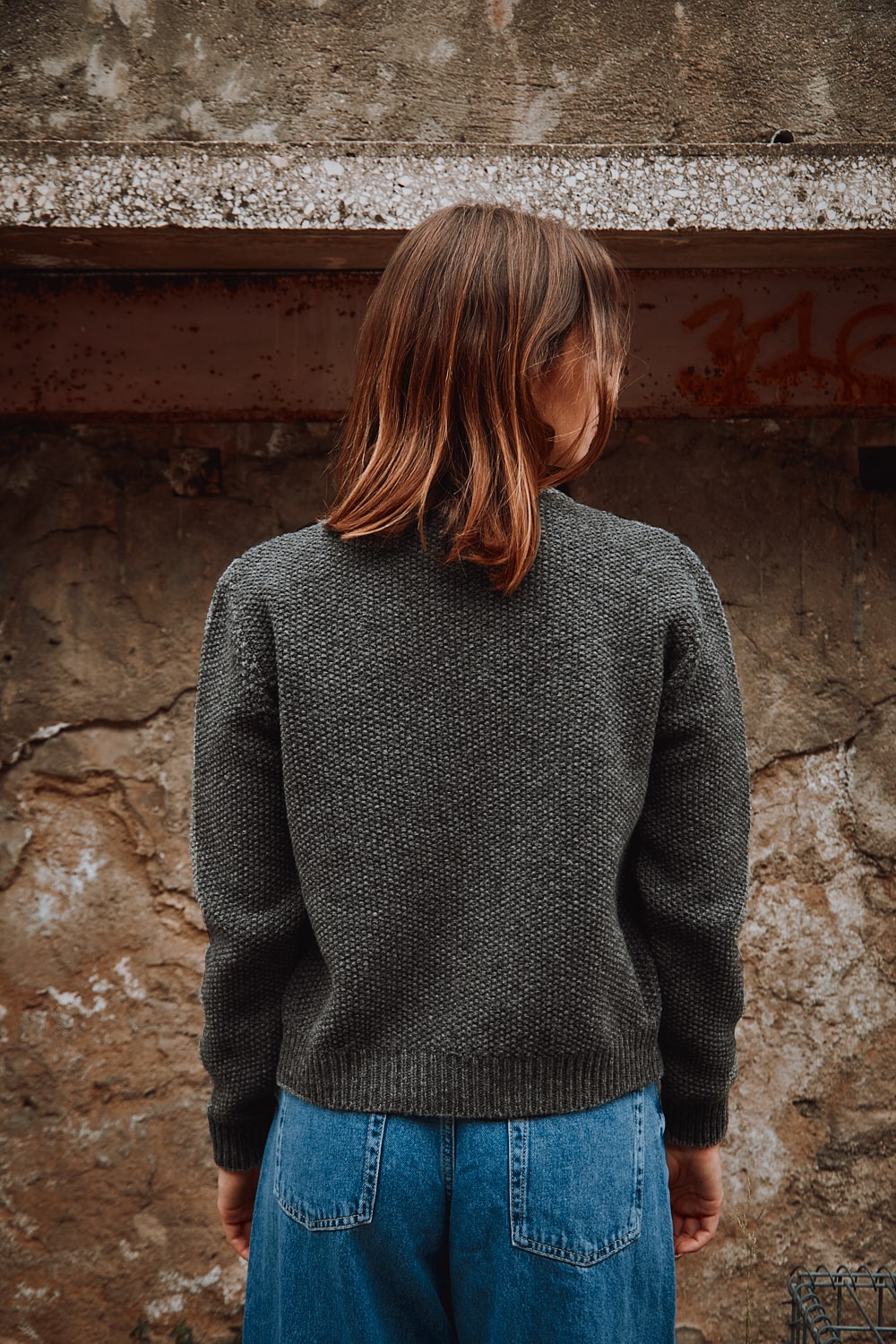 SONIA Cardigan in Ash Grey - 100% Cruelty Free Merino Wool | L'Envers